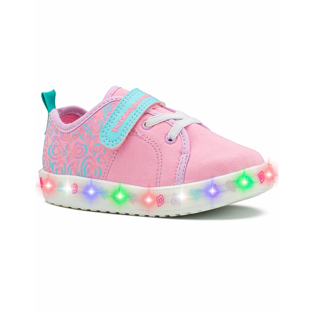 Foto 7 pulgar | Tenis Luces Led Bubble Gummers Tapiocal Para Niña Rosa/menta Rosa