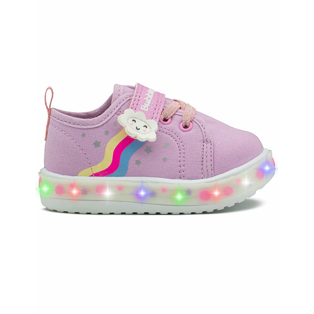 Foto 2 pulgar | Tenis Bubble Gummers  Con Luces Para Niña Ajuste Contactel Lavanda