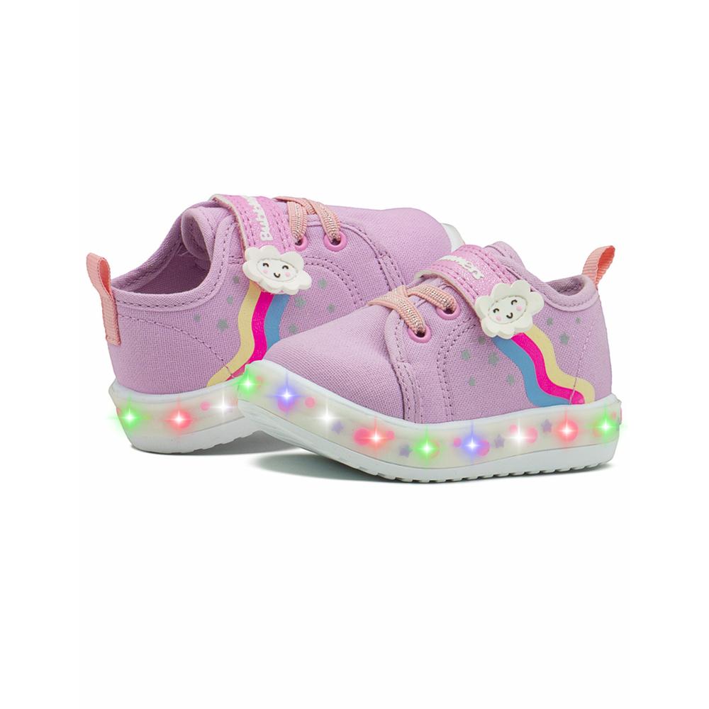 Foto 4 pulgar | Tenis Bubble Gummers  Con Luces Para Niña Ajuste Contactel Lavanda