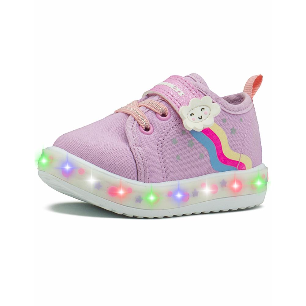 Foto 6 pulgar | Tenis Bubble Gummers  Con Luces Para Niña Ajuste Contactel Lavanda