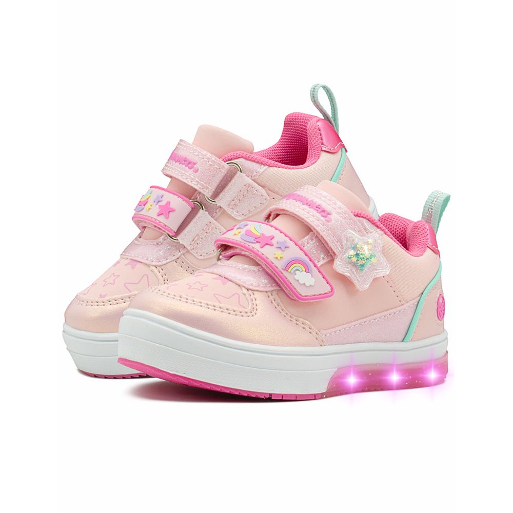 Foto 2 | Tenis Bubble Gumers Luces Led Para Niña Antiderrapante 14-21 Rosa
