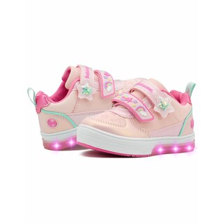 Foto 4 | Tenis Bubble Gumers Luces Led Para Niña Antiderrapante 14-21 Rosa