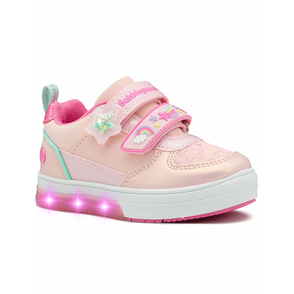 Foto 7 pulgar | Tenis Bubble Gumers Luces Led Para Niña Antiderrapante 14-21 Rosa
