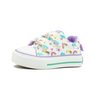 Foto 5 | Tenis Para Niña Bubble Gummers Arcoiris Estrellitas Lila Blanco