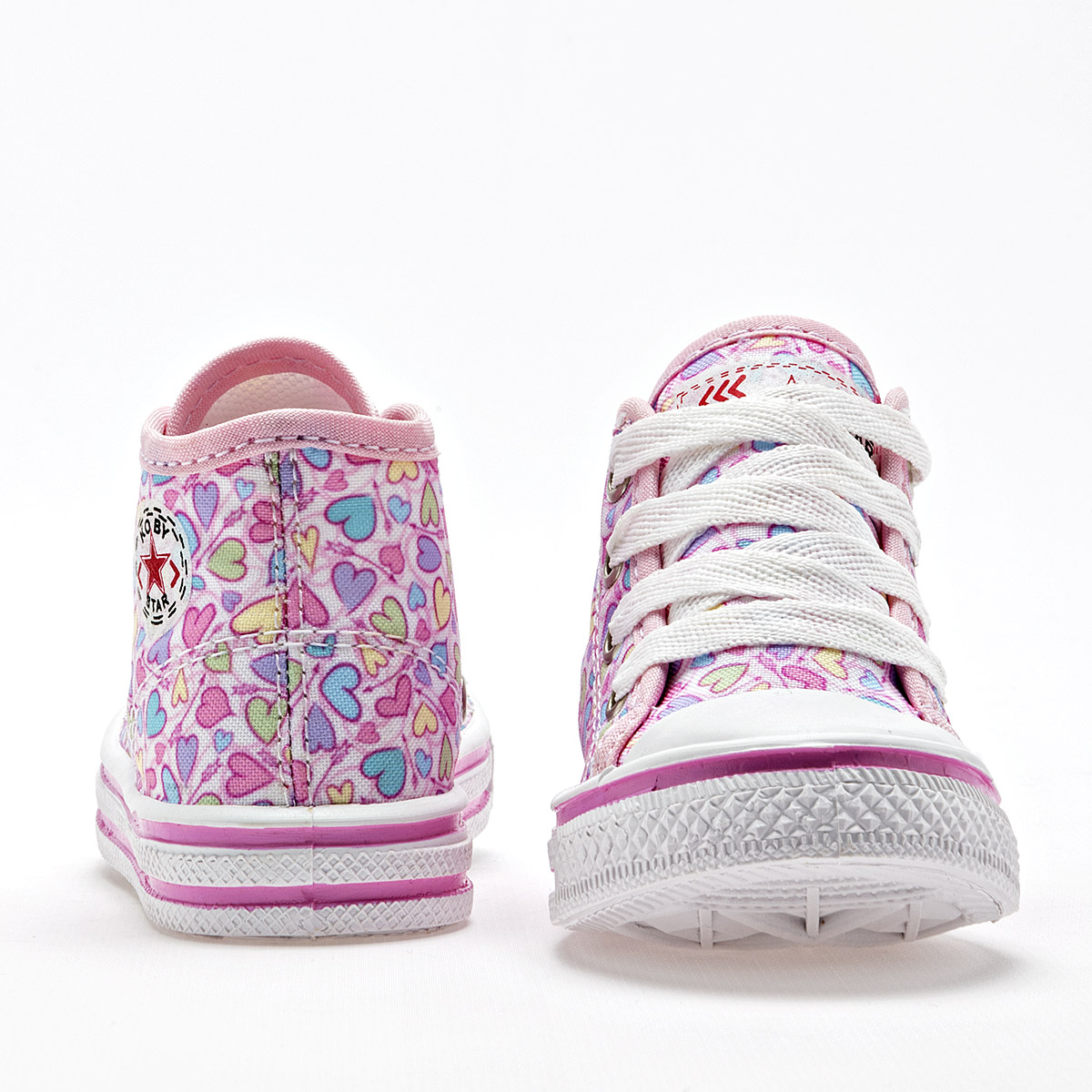 Foto 2 | Koby Star Tenis Para Bebé Niña Blanco Multicolor Cod.133715