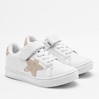 Foto 1 | Been Class Tenis Urbano Para Niña Blanco Dorado Cod.131873