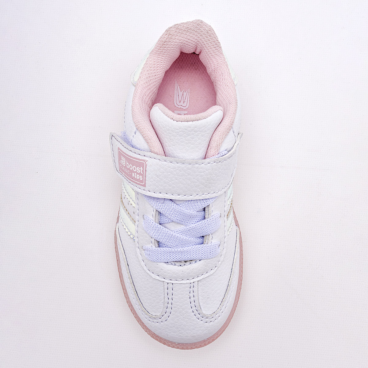 Foto 2 pulgar | Boost Tenis Urbano Para Niña Blanco Tornasol Cod.131880