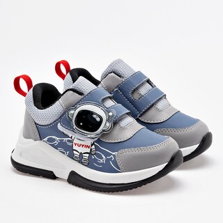 Foto 1 | Yuyin Tenis Urbano Para Niño Azul Gris Cod.132956