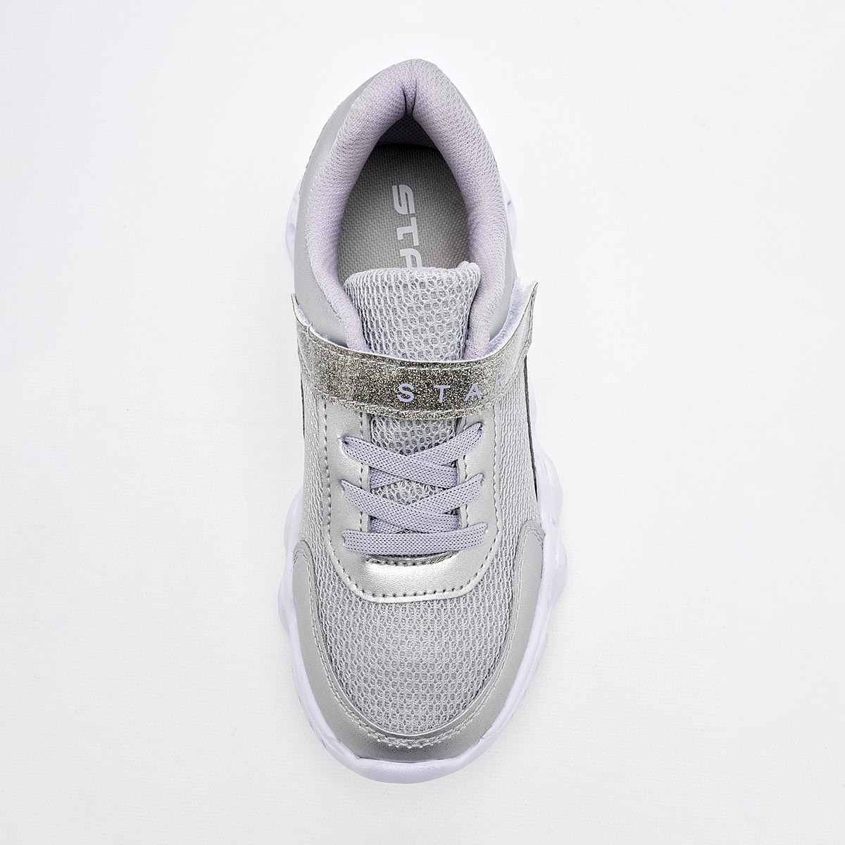 Stars Of The World Tenis Urbano Para Niña Gris Plata, Con Luces Cod.132829