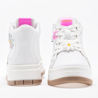 Foto 2 | Gösh Tenis Urbano Para Niña Blanco Multicolor Cod.132270