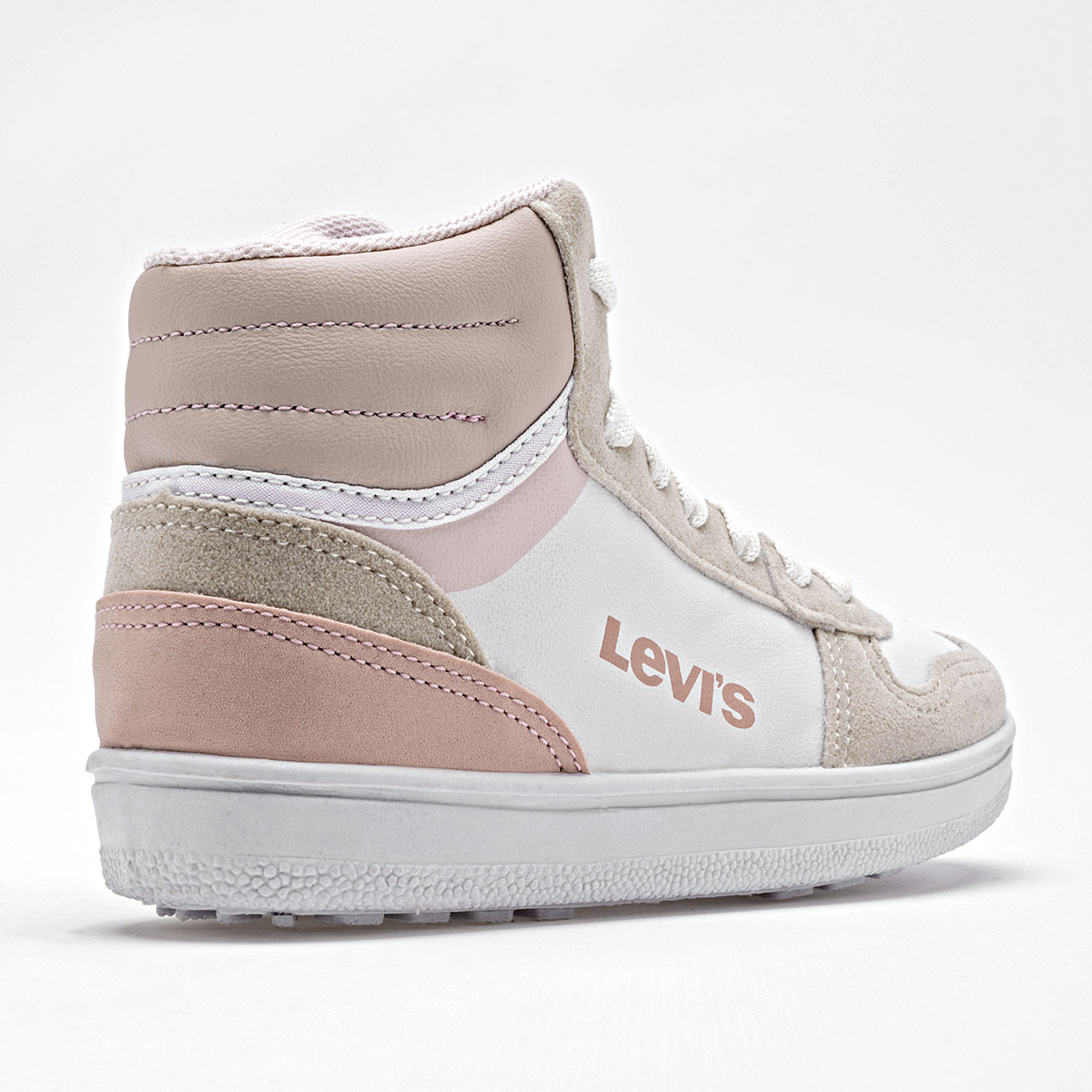 Foto 3 pulgar | Levi's Tenis Urbano Para Niña Blanco Gris Rosa Cod.132388