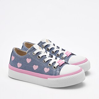 Foto 1 | Moramora Tenis Urbano Para Niña Azul Rosa Cod.132584