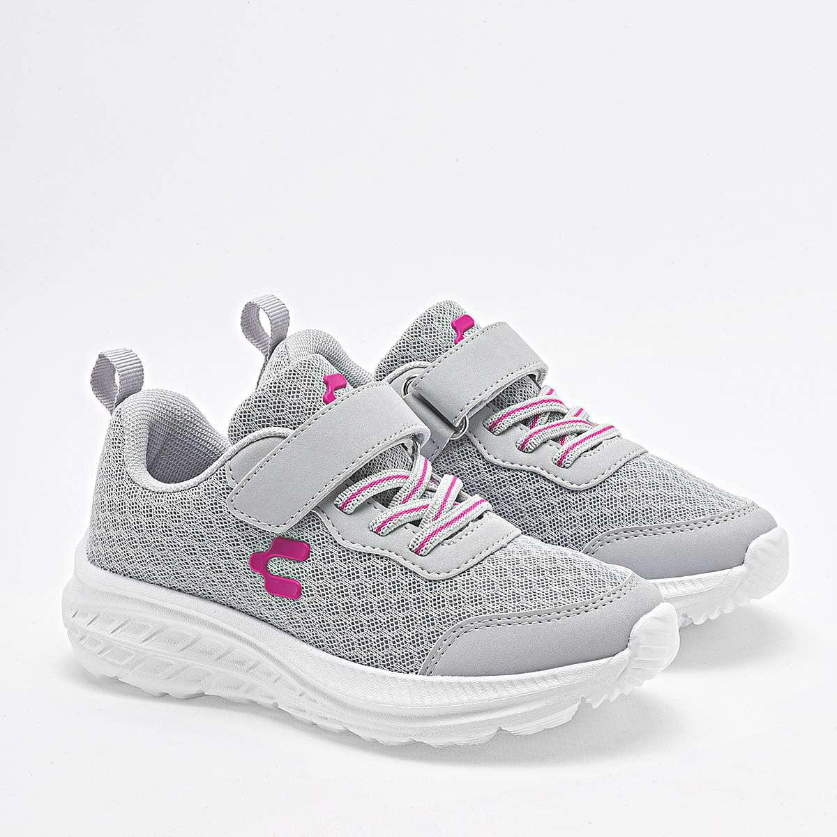 Charly Tenis Deportivo Para Niña Gris, Running, ,  Agujeta Elastica Cod.131602