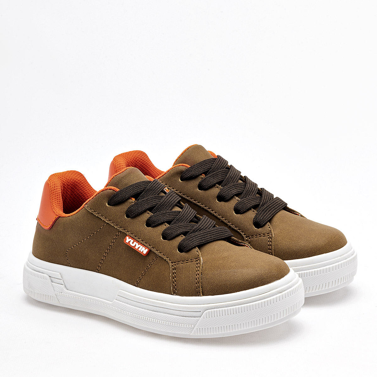 Yuyin Tenis Urbano Para Niño Camel Naranja Cod.132976
