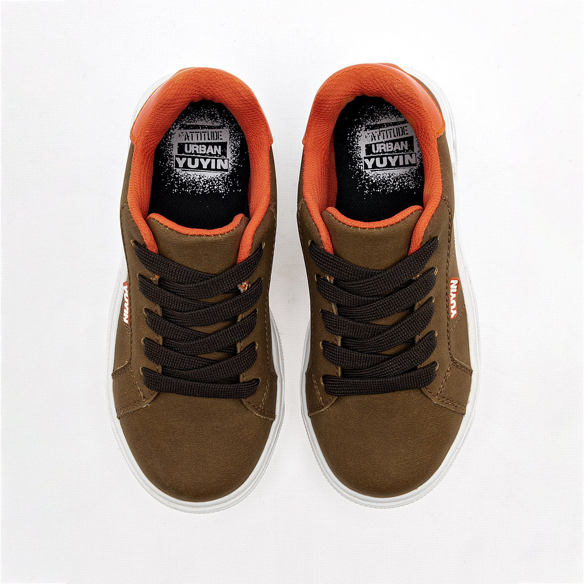 Foto 2 | Yuyin Tenis Urbano Para Niño Camel Naranja Cod.132976