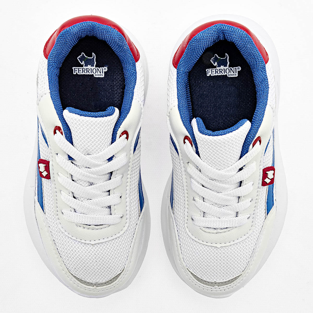 Foto 2 | Ferrioni Tenis Urbano Para Niño Blanco Azul Rojo Cod.132125