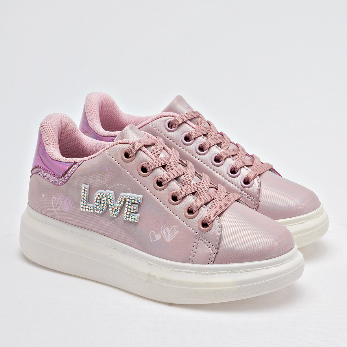 Stars Of The World Tenis Urbano Para Niña Rosa Tornasol Cod.132834