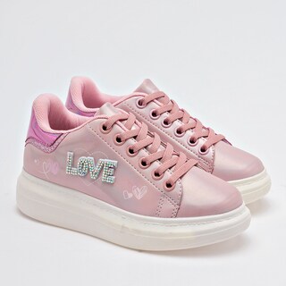 Foto 1 | Stars Of The World Tenis Urbano Para Niña Rosa Tornasol Cod.132834