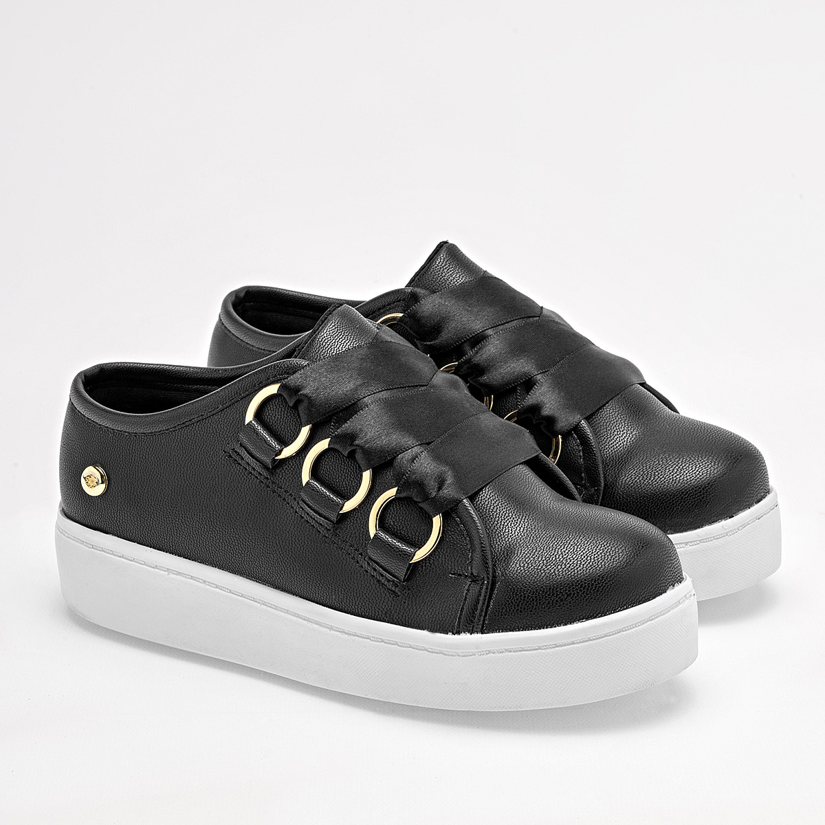 Foto 1 | Moramora Tenis Urbano Para Niña Negro Cod.133406
