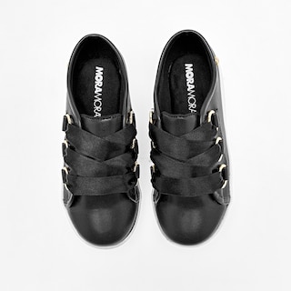 Foto 2 | Moramora Tenis Urbano Para Niña Negro Cod.133406