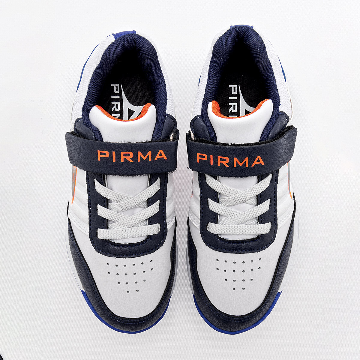 Foto 2 | Pirma Tenis Deportivo Para Niño Blanco Marino, Agujeta Elastica Cod.132745