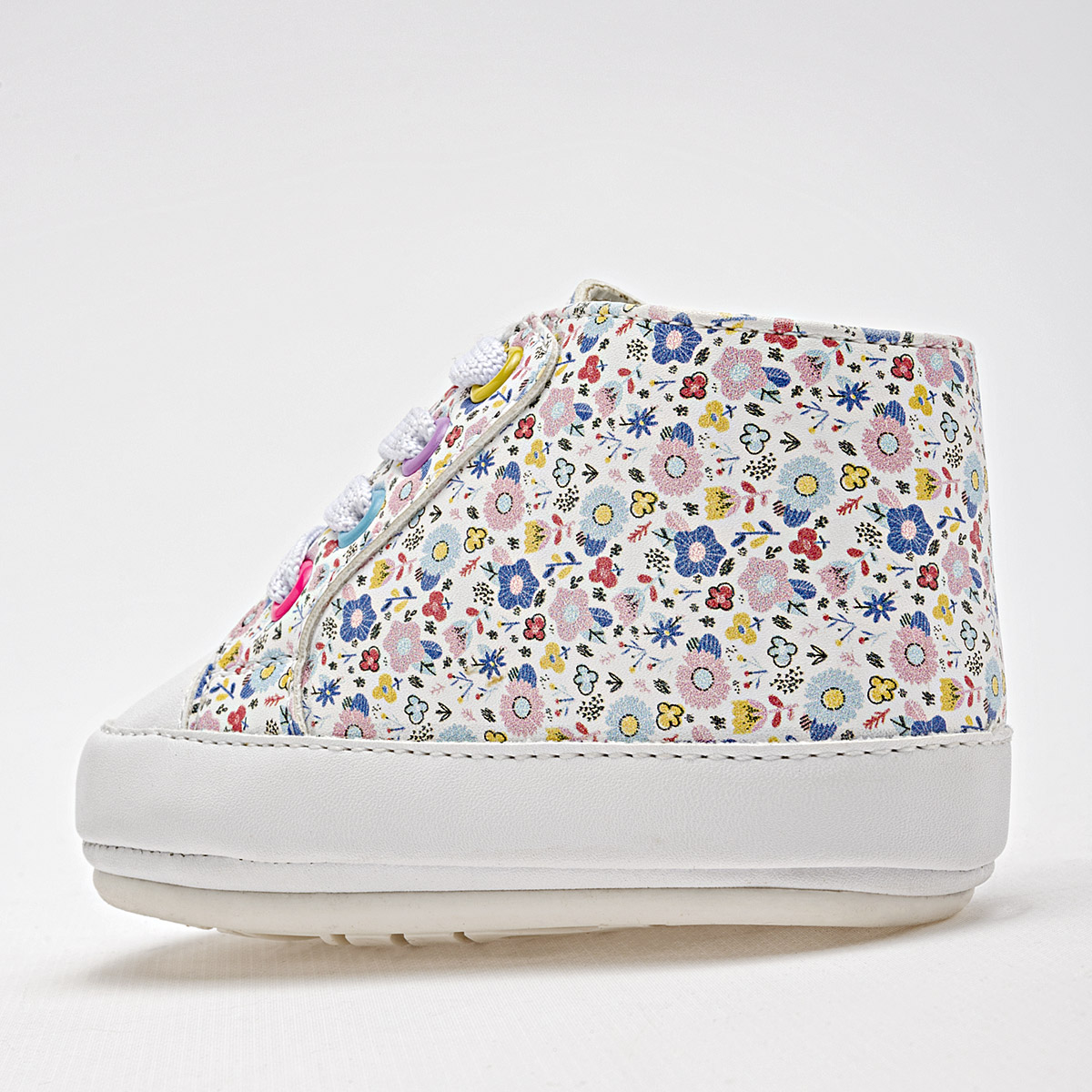 Foto 3 pulgar | Ensueño Tenis Para Bebé Niña Blanco Multicolor Cod.132071