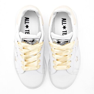 Foto 2 | All Teen Tenis Urbano Para Niña Blanco Amarillo Cod.131759