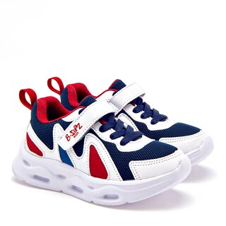 Foto 1 | B-zaaz Tenis Urbano Para Niño Blanco Marino Rojo Cod.131895