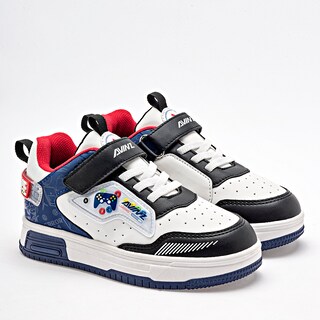 Foto 1 | Clasben Tenis Urbano Para Niño Blanco Negro Marino Cod.131955