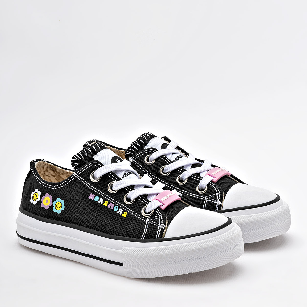 Moramora Tenis Urbano Para Niña Negro Cod.132585