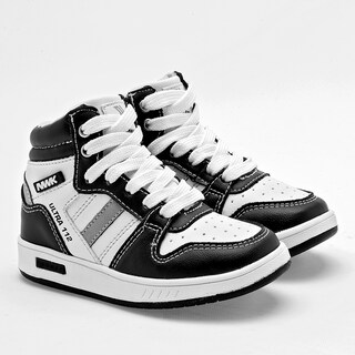 Foto 1 | Newk Tenis Urbano Para Niño Blanco Negro Gris Cod.132679