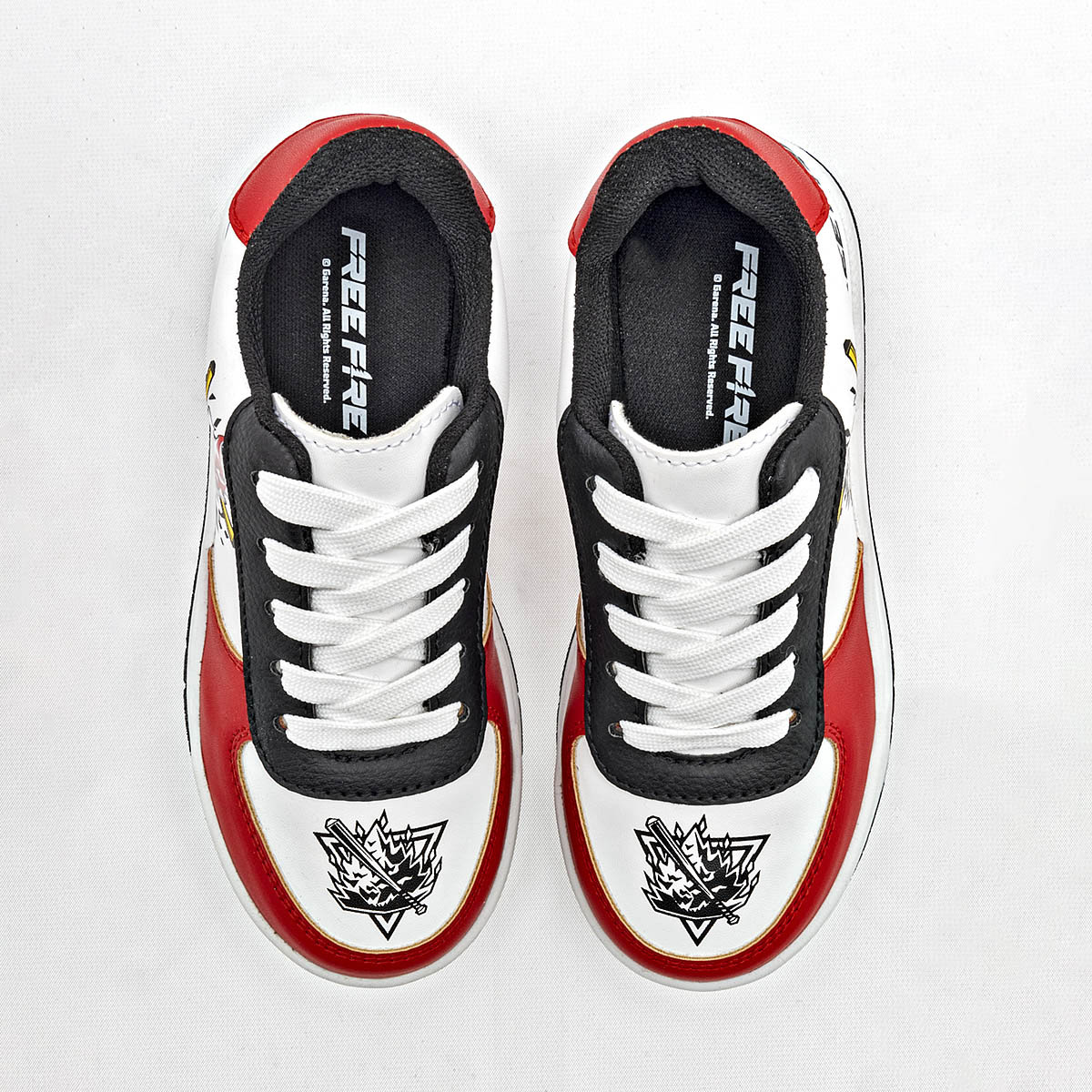 Foto 2 | Licencias Yuyin Tenis Urbano Para Niño Blanco Negro Rojo Cod.132408