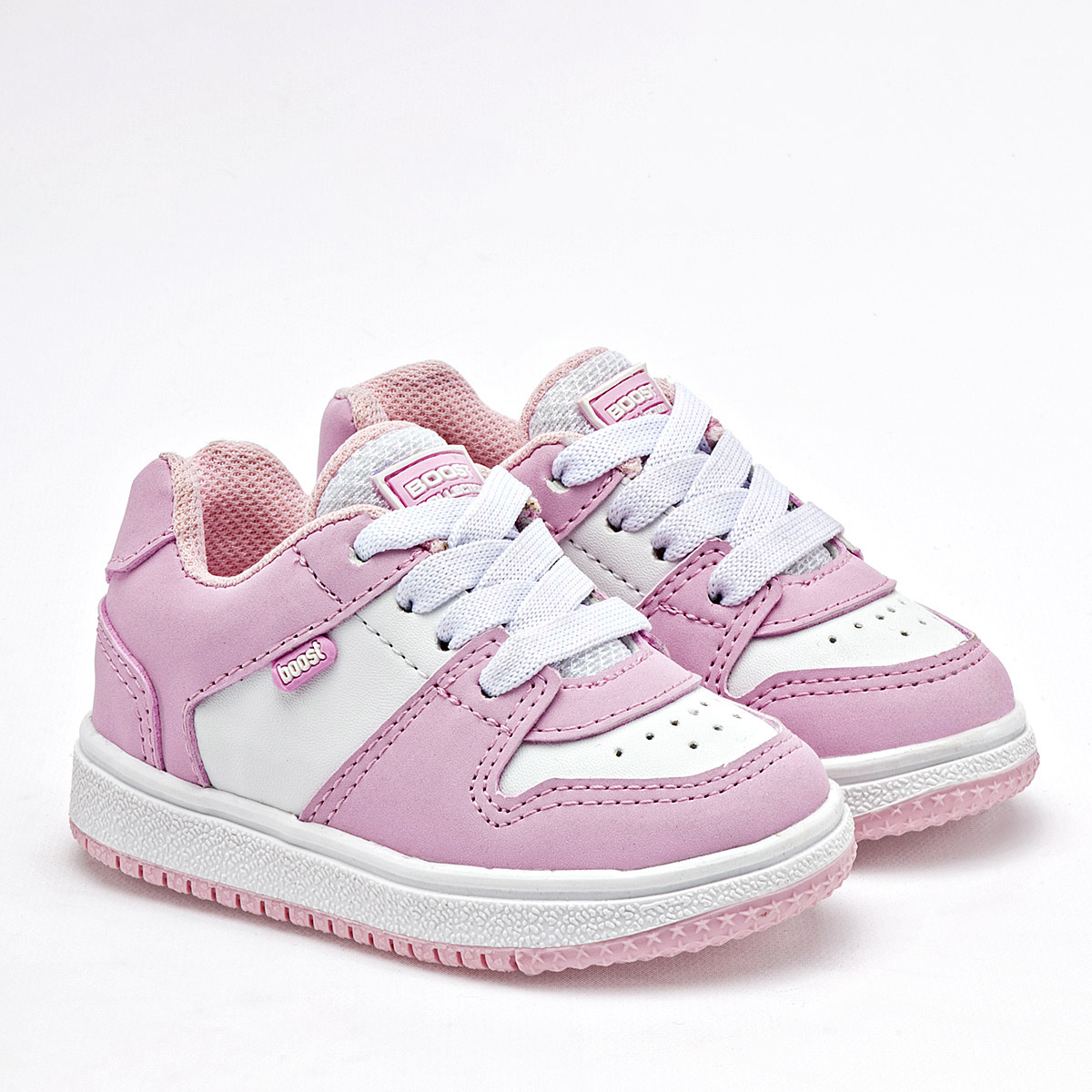 Foto 2 pulgar | Boost Tenis Para Bebé Niña Rosa Blanco Cod.131881