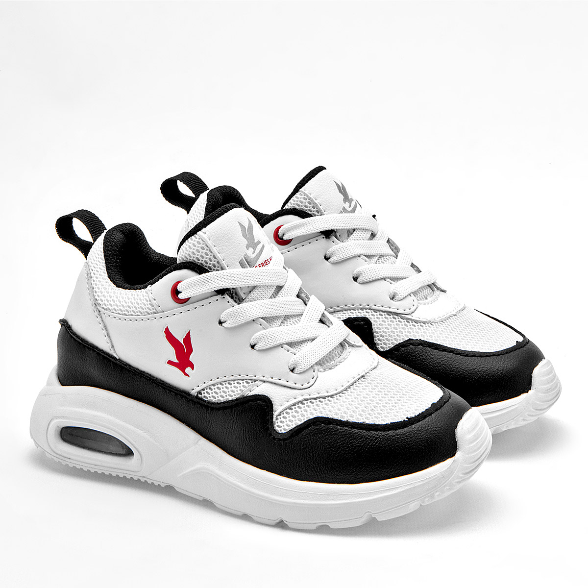 Foto 1 | American Fire Tenis Urbano Para Niño Blanco Negro Cod.131771