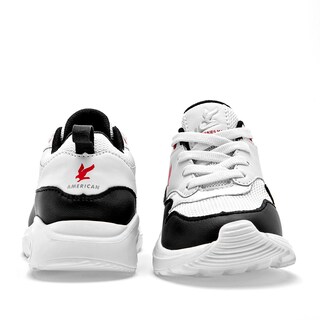 Foto 2 | American Fire Tenis Urbano Para Niño Blanco Negro Cod.131771