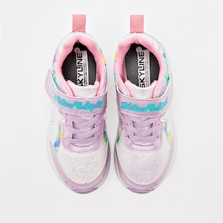 Foto 2 | Skyline Tenis Urbano Para Niña Blanco Lila Multicolor Cod.132791
