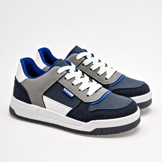 Foto 1 | Yuyin Tenis Urbano Para Niño Marino Gris Blanco Cod.132960