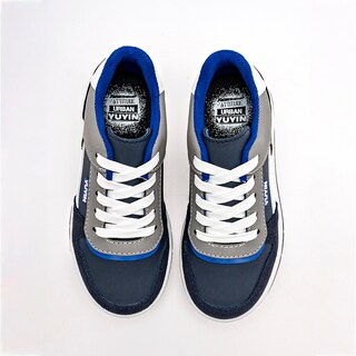 Foto 2 | Yuyin Tenis Urbano Para Niño Marino Gris Blanco Cod.132960