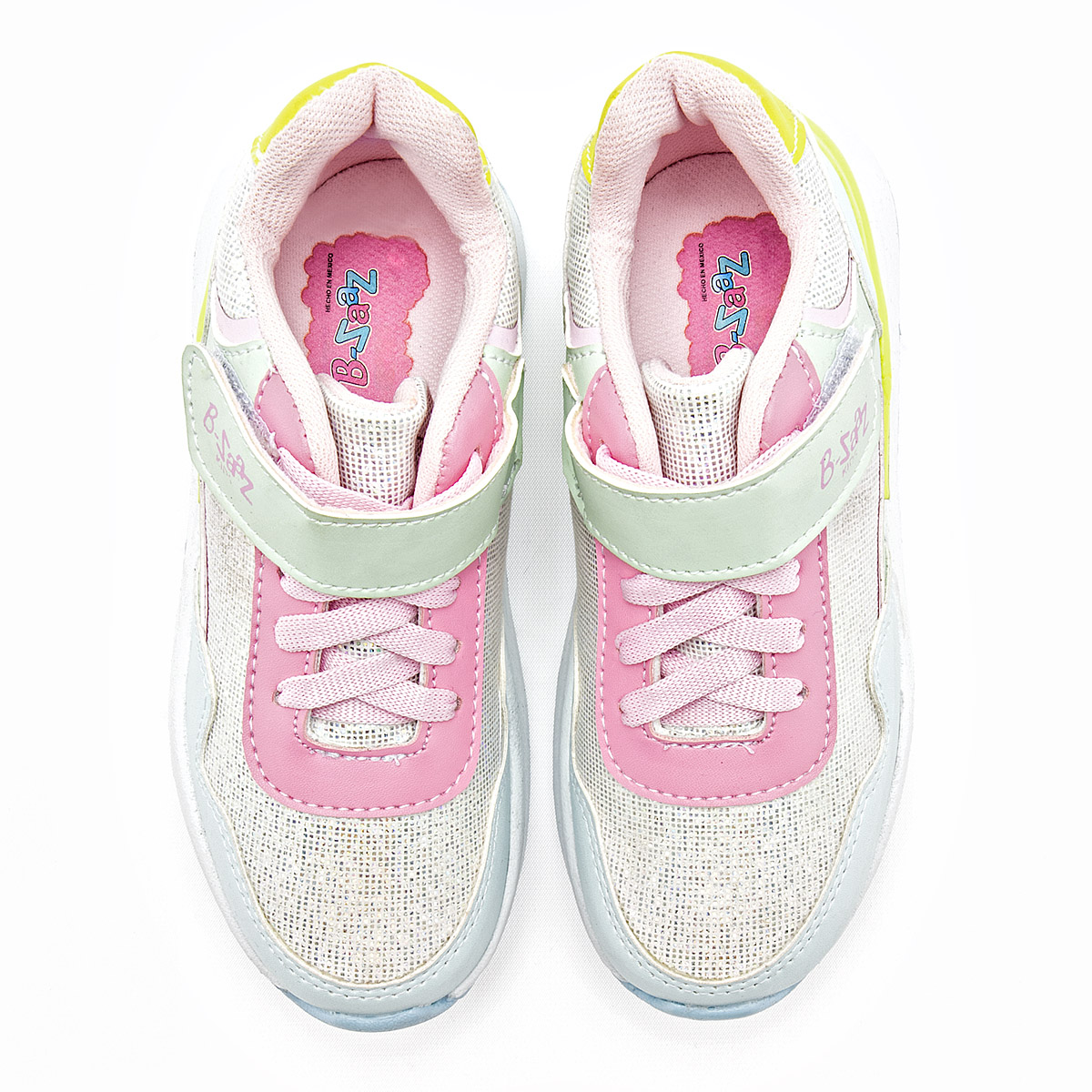 Foto 2 | B-zaaz Tenis Urbano Para Niña Plata Multicolor Cod.131896