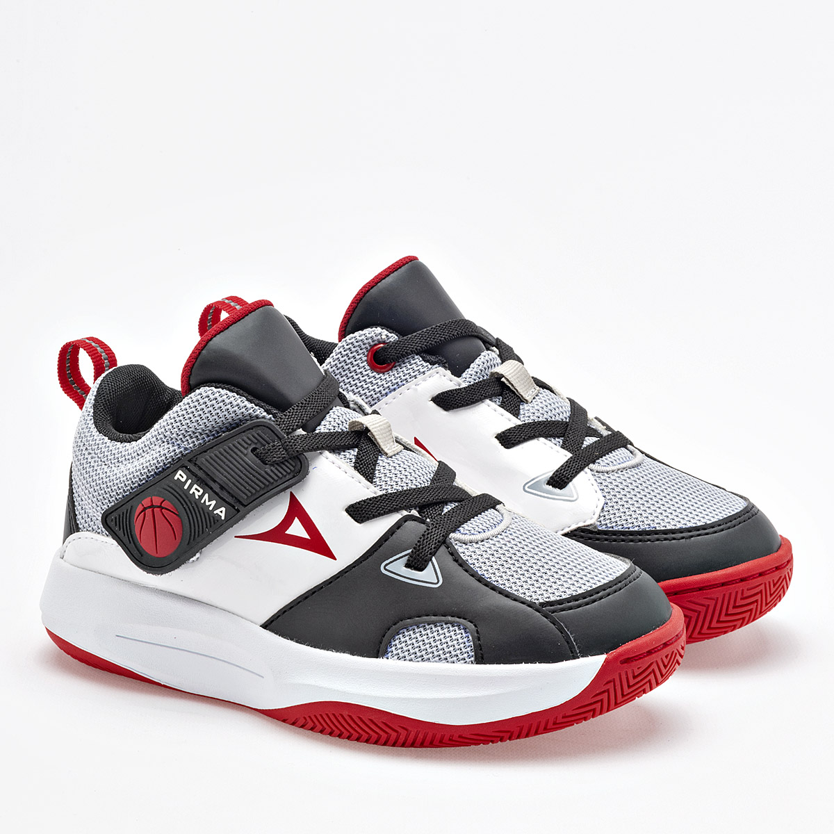 Pirma Tenis Deportivo Para Niño Gris Negro Blanco Cod.132721