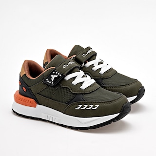 Foto 1 | Clasben Tenis Urbano Para Niño Olivo Negro Camel Cod.131990