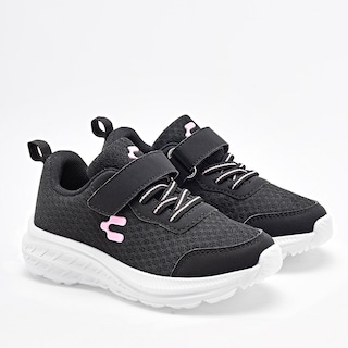 Foto 1 | Charly Tenis Deportivo Para Niña Negro, Running, , Agujeta Elastica Cod.131603