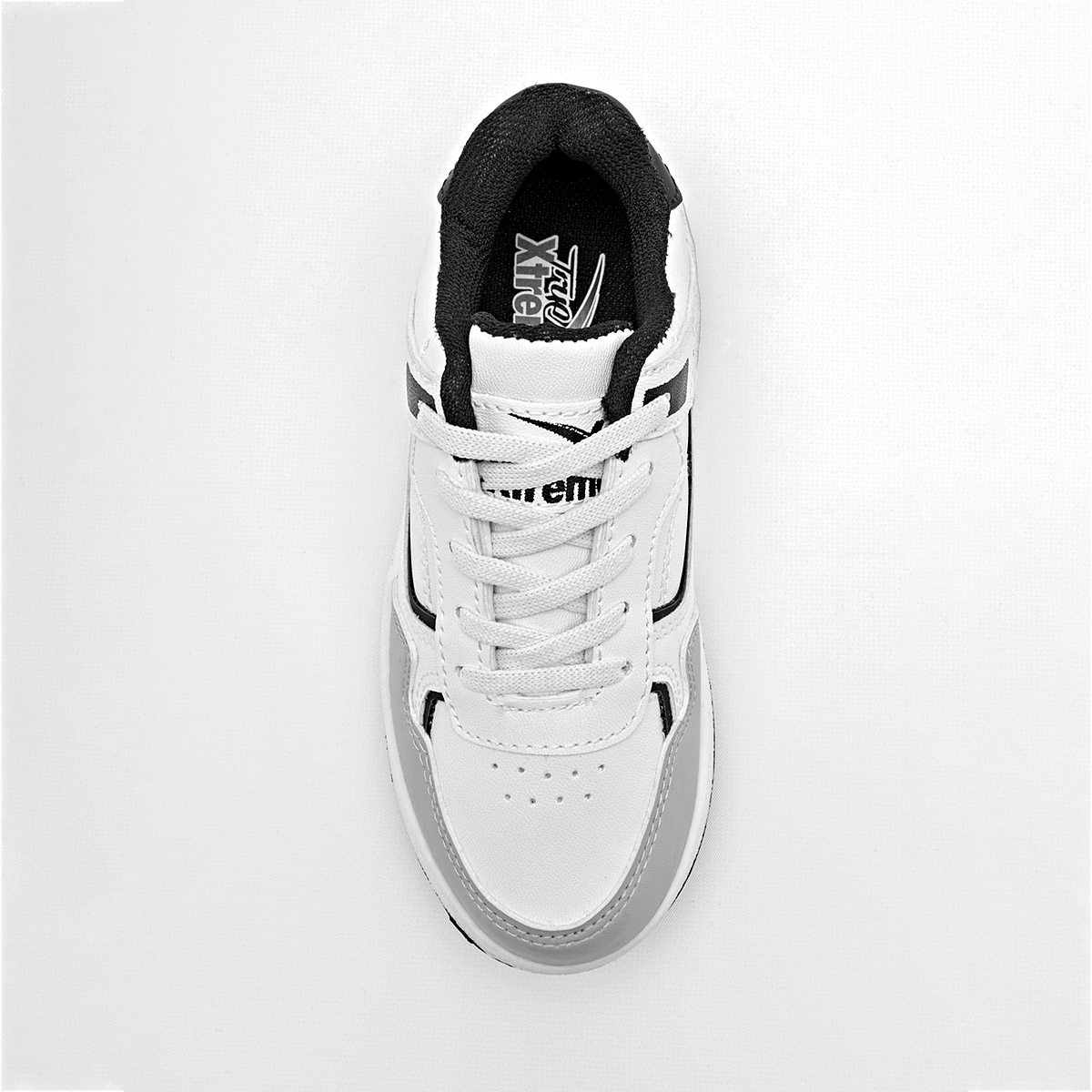 Foto 2 pulgar | True Extreme Tenis Urbano Para Niño Blanco Gris Negro Cod.132910