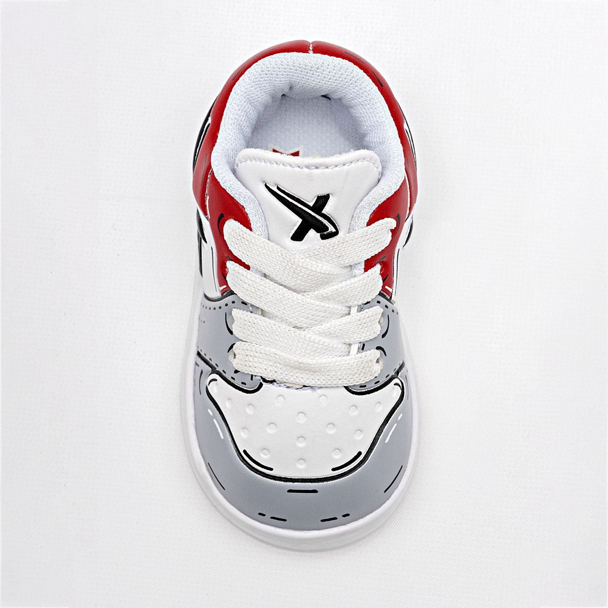 Foto 1 | True Extreme Tenis Para Bebé Niño Rojo Blanco Gris Cod.132909