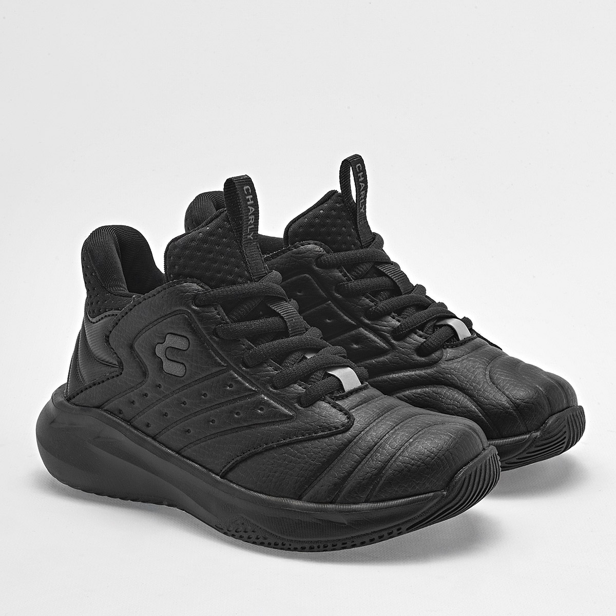 Foto 1 | Charly Tenis Deportivo Para Niño Negro, Basquetball Cod.131617