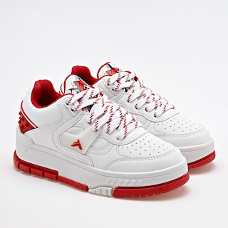 Foto 1 | Clasben Tenis Urbano Para Niño Blanco Rojo Cod.131987