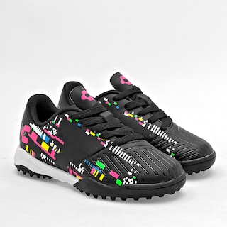 Foto 1 | Charly Tenis Deportivo Para Niño Negro Multicolor, Futbol Cod.129634