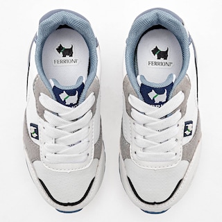 Foto 2 | Ferrioni Tenis Urbano Para Niño Blanco Azul Gris Cod.133343