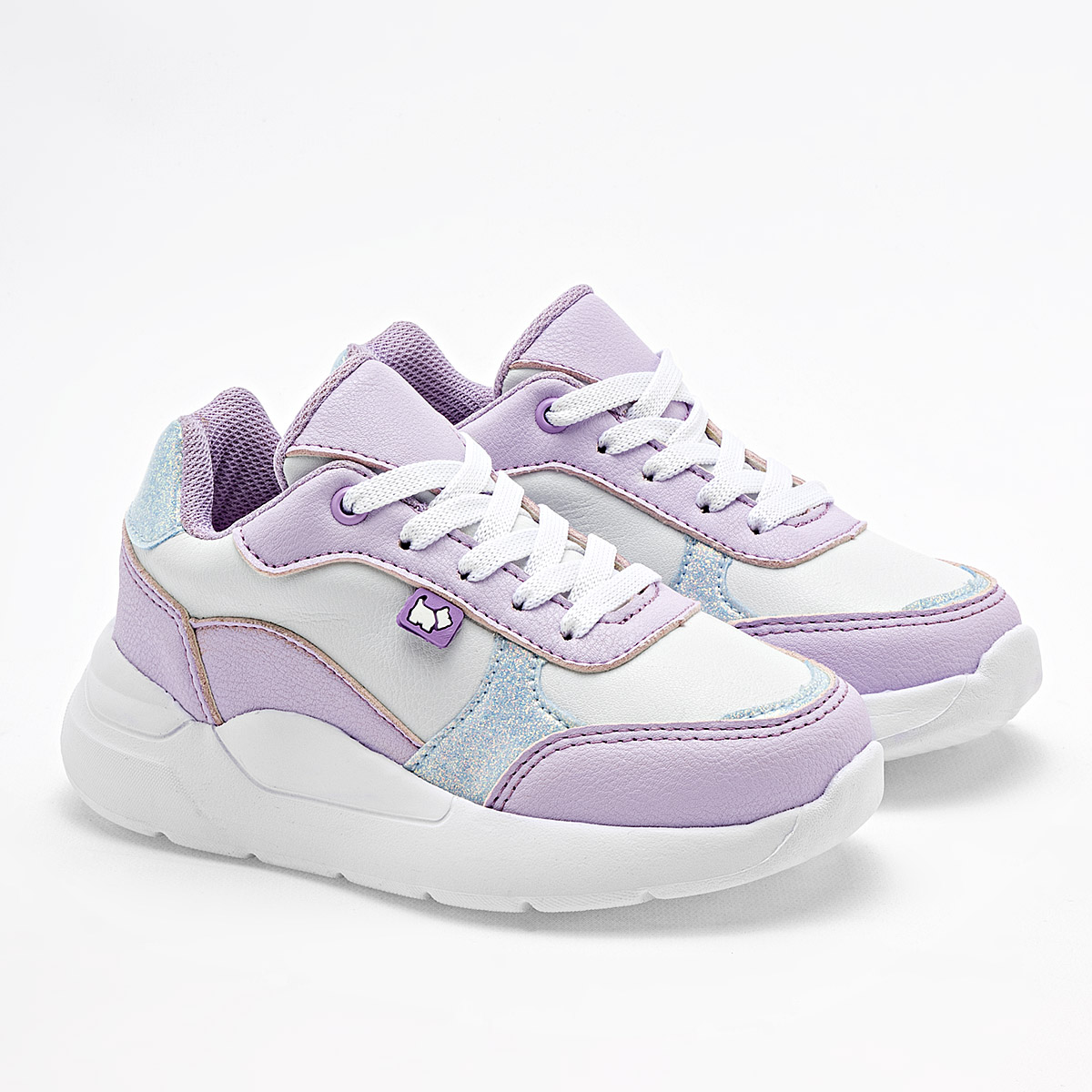 Foto 2 pulgar | Ferrioni Tenis Urbano Para Niña Lila Blanco Azul Cod.132126