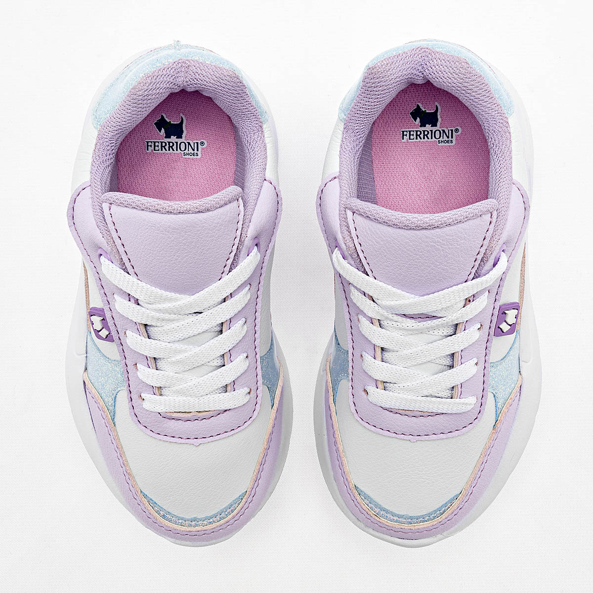 Foto 2 | Ferrioni Tenis Urbano Para Niña Lila Blanco Azul Cod.132126